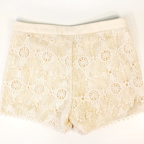 The Impeccable Pig Cream Lace Shorts - Picture 4 of 4